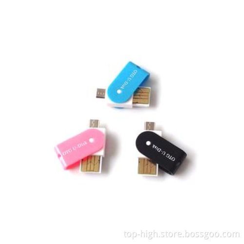 2014 new product 2-in-1 OTG card reader microSD